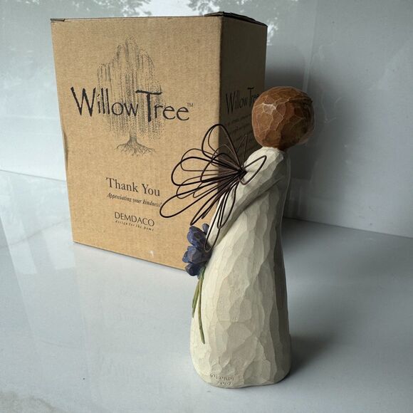 New In Box Vintage Willow Tree "Thank You" Handcrafted Figure Willow Tree (2002) - Picture 4 of 7